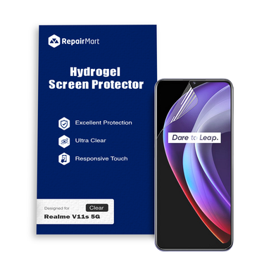 Realme V11s 5G Compatible Premium Hydrogel Screen Protector With Full Coverage Ultra HD